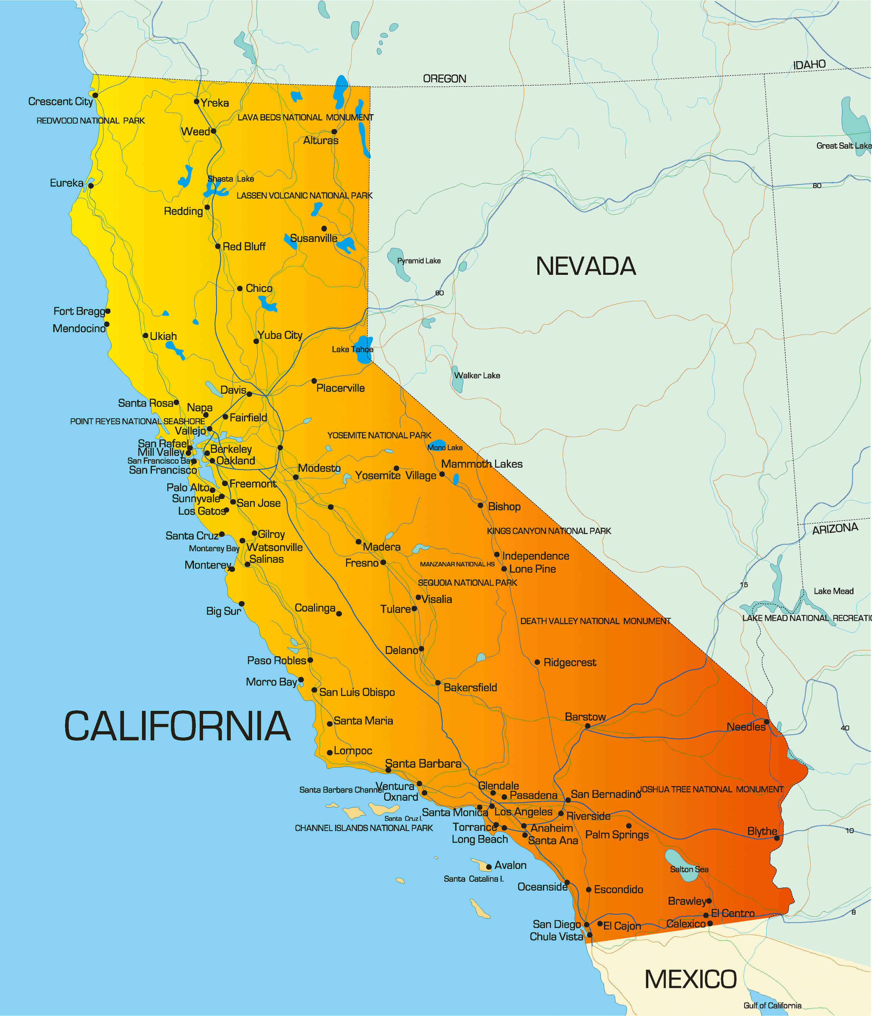 Airports In California Map 